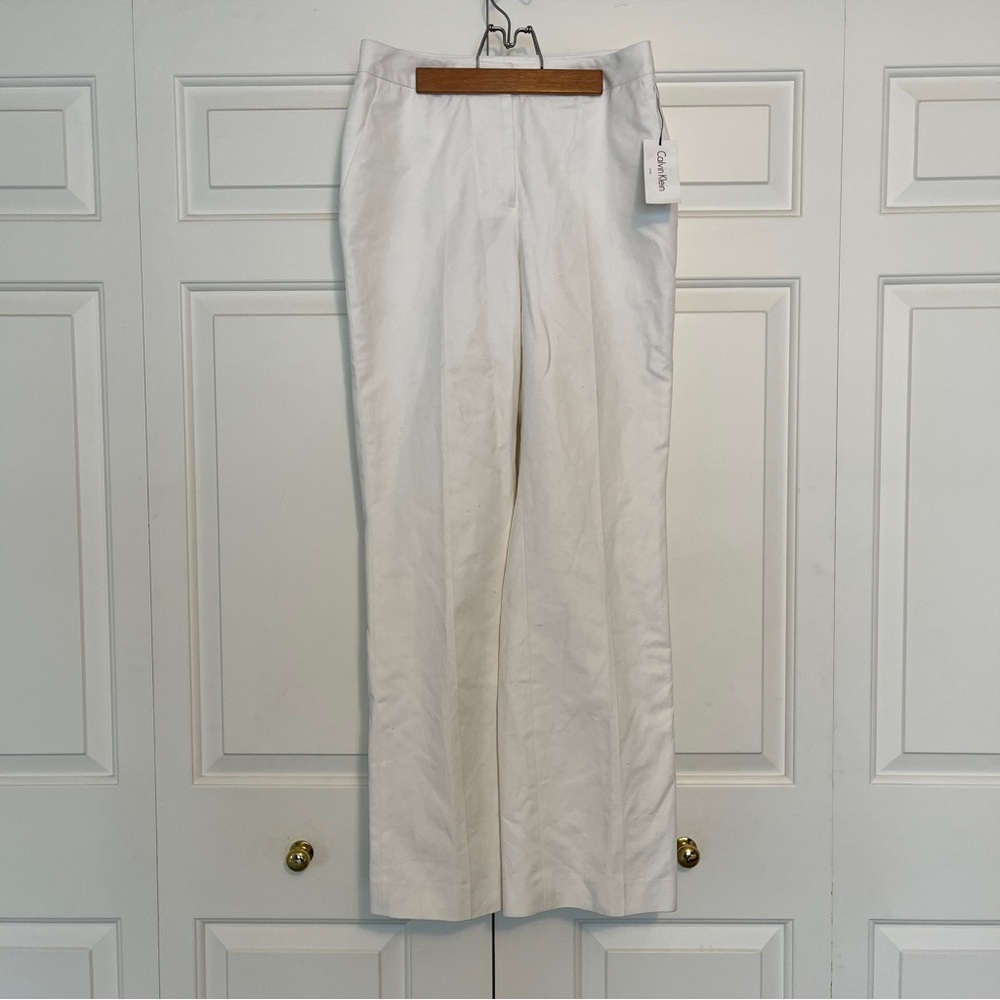 Calvin Klein White Suit Pants